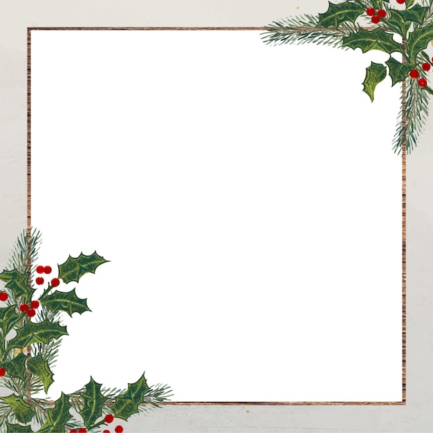 Photo png christmas design border frame transparent background