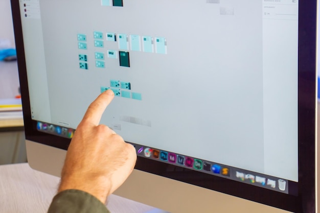 Photo programmers working with code programmer codding