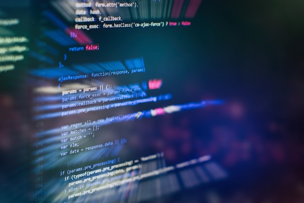 Photo project managers work new idea. www software development. mobile app developer. innovative startup project. website programming code. it business.