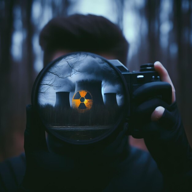 Photo radioactive background save planet environmental problems background image