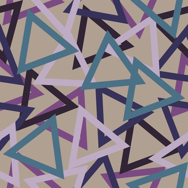 Photo rainbow color triangle seamless pattern