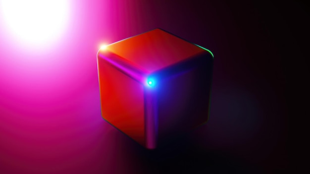 Photo rainbow light element computer generated d render