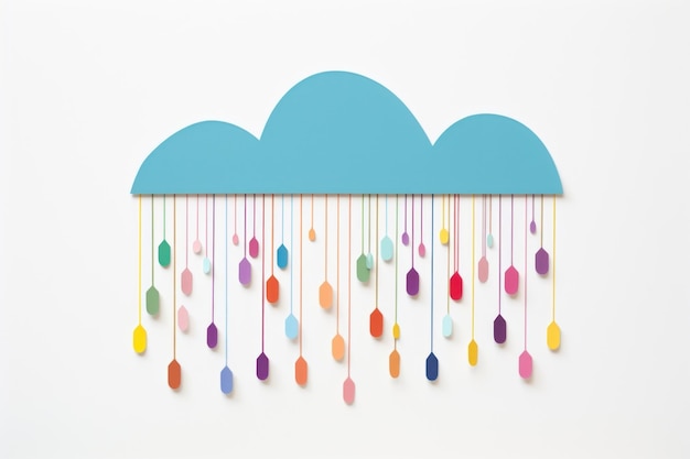 Photo raining paper creativity handicraft