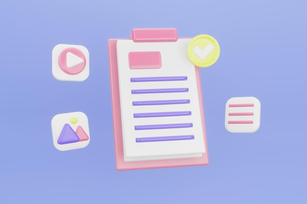 research document concept searching image and video files in database document management soft document flow app compound docs concept electronic database of files 3d rendering