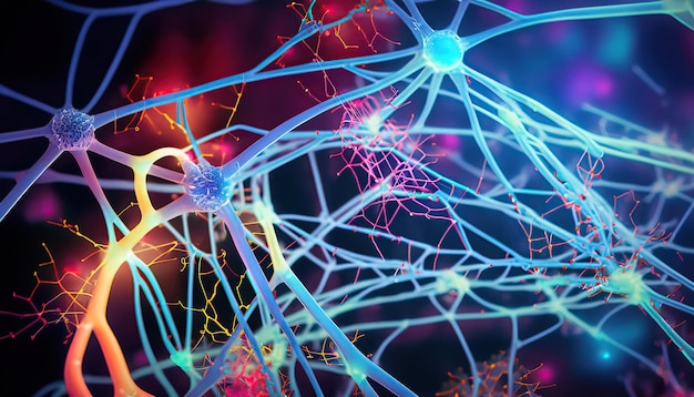 Photo resemblance to neurons science background