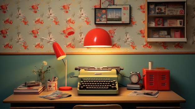 Photo rotary retro interior