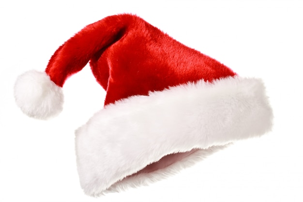 Photo santa hat isolated on white