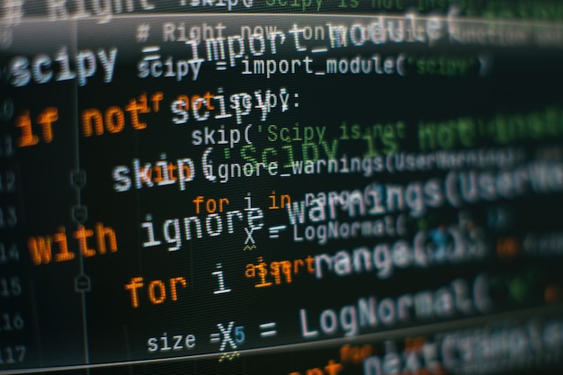 Photo seo optimization. modern tech. php syntax highlighted. writing programming functions on laptop. big data and internet of things trend.