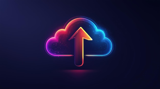 Photo a simple cloud icon