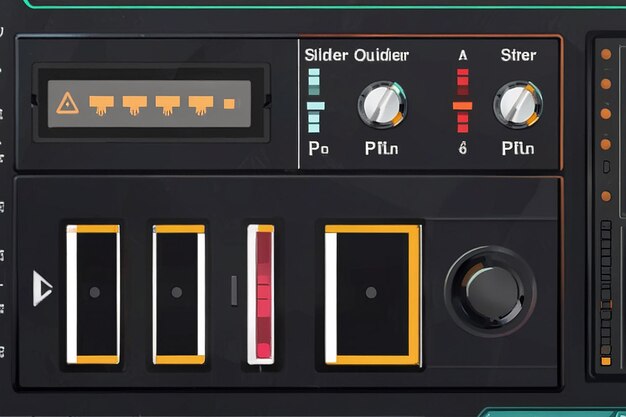 Photo slider bars for digital panel settings