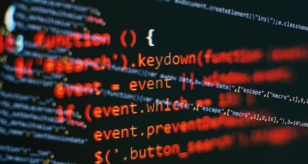 Photo software develop company office database bits access stream visualisation programming code abstract