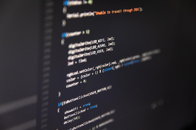 Photo software development software source code programming code