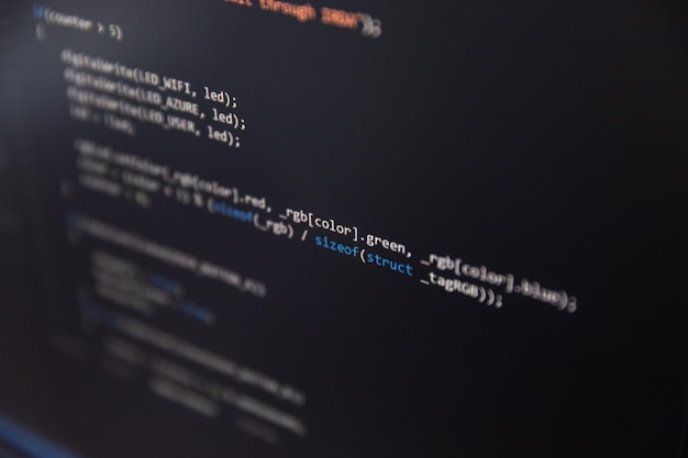 Photo software development software source code programming code