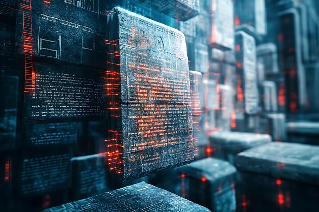 Photo a stack of bricks with the words quot the word quot on the bottom