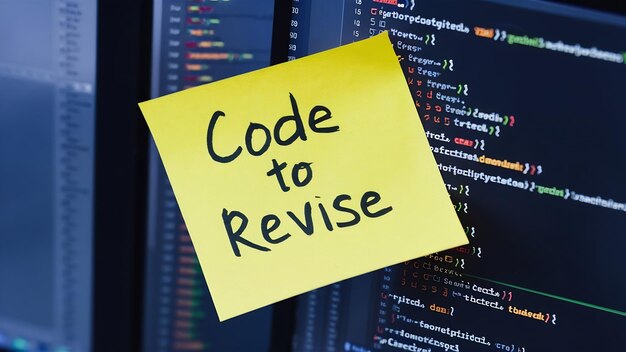 Photo sticky note on computer