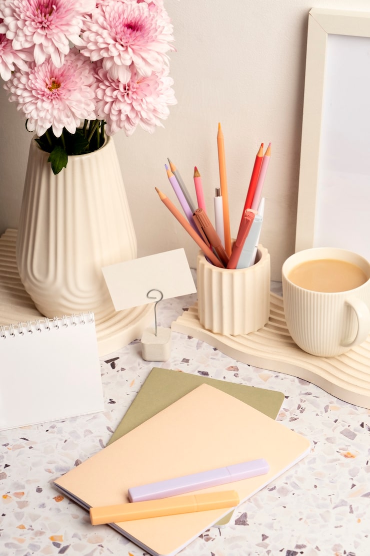 Still life of fofice supplies