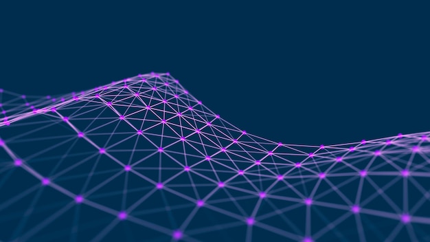 Photo structural connection of information data transfer in network connection abstract data background 3d rendering