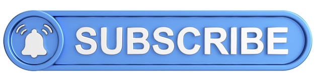 Photo subscribe button subscribe icon 3d illustration