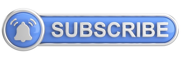 Photo subscribe button subscribe icon 3d illustration