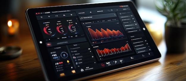 Photo tablet with data visualization