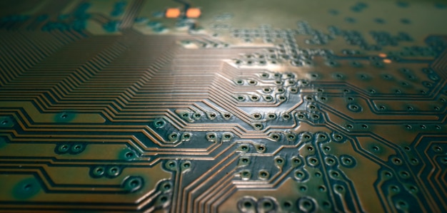 Photo technology background with circuit board electronic computer hardware technology motherboard digital chip tech science texture
