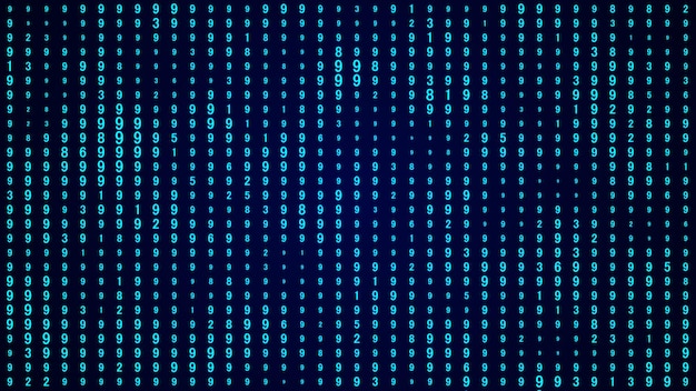 Photo technology stream binary code digital illustration blue matrix background programming coding hacking and encryption 3d rendering
