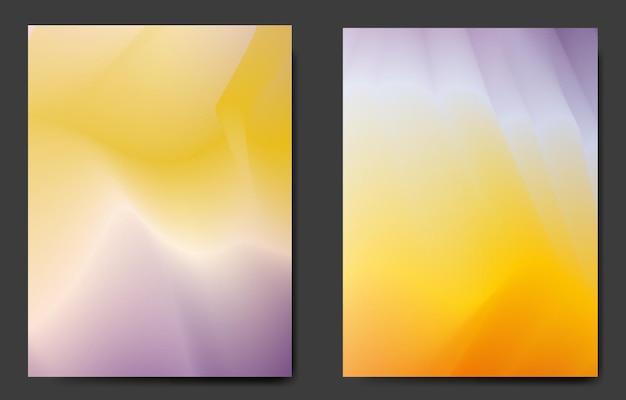 Photo two colorful gradient backgrounds