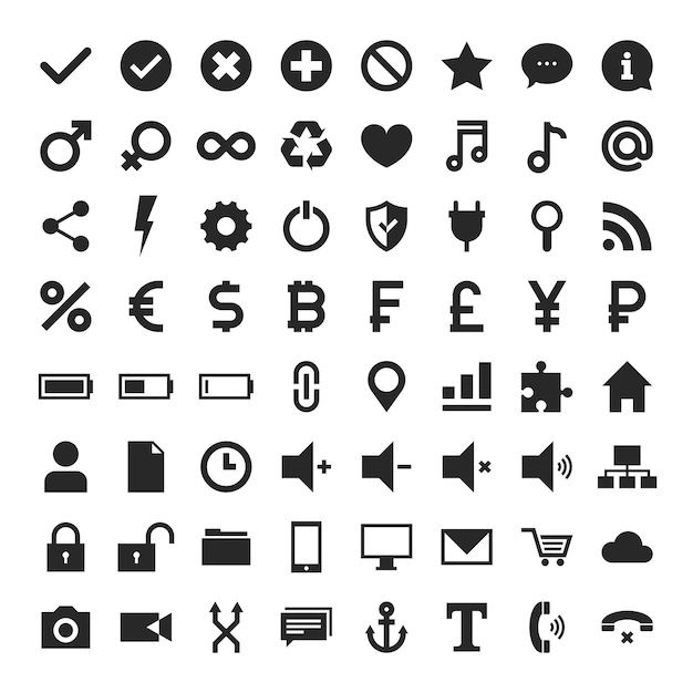 Photo universal icons