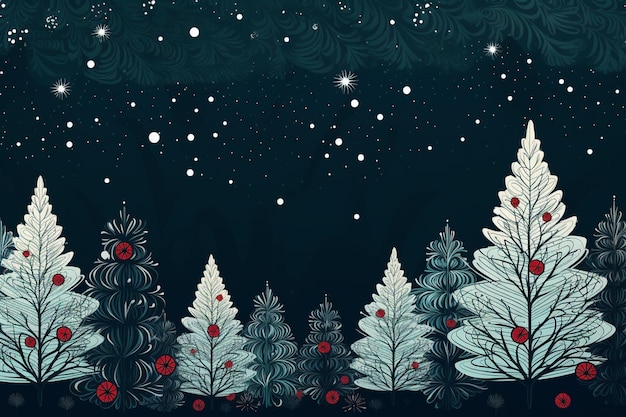 Photo vector hand drawn christmas background