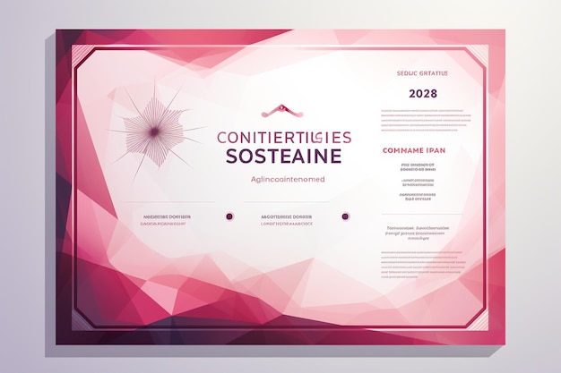 Photo vector modern certificate background