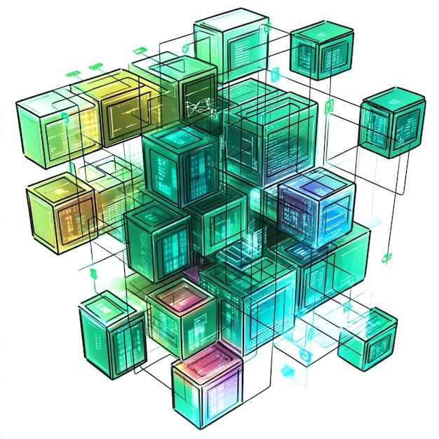 Photo a visual explanation of a hash table with keyvalue pairs being stored and retrieved efficiently