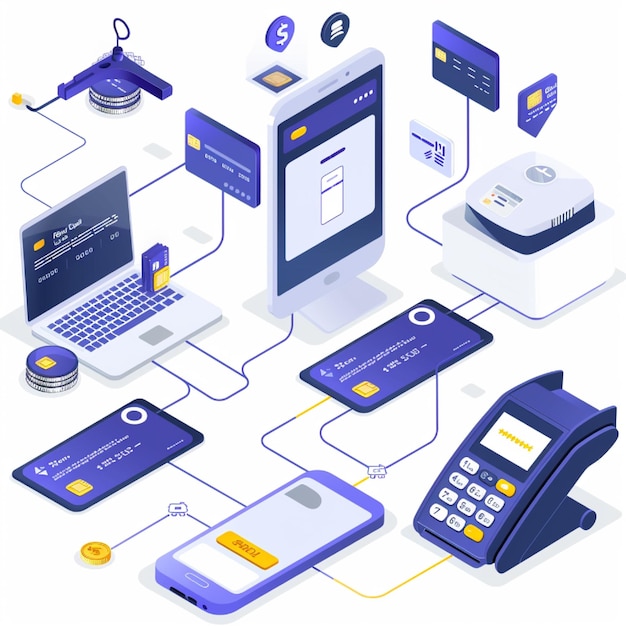Photo a visual of various payment methods available through an integrated payment gateway