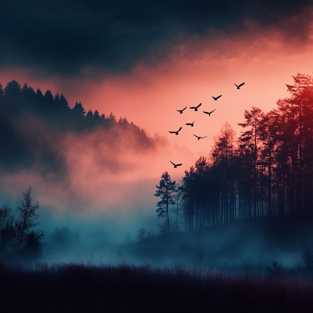 Photo wallpaper illustration