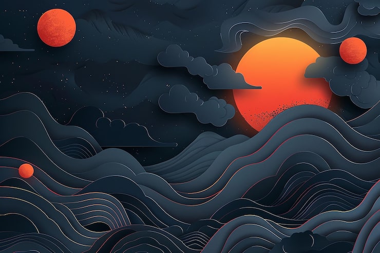 Photo a wallpaper with a gold flower design and a black background