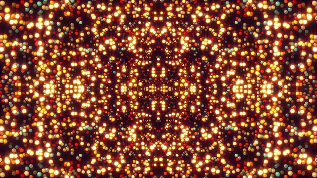 Photo wave stream of luminous particles