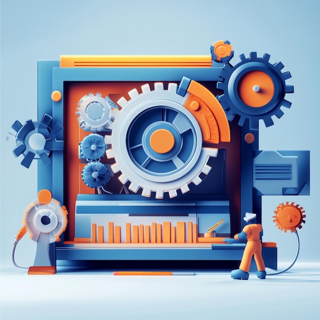 Photo a web applications loading performance being optimized through lazy loading and asset compression