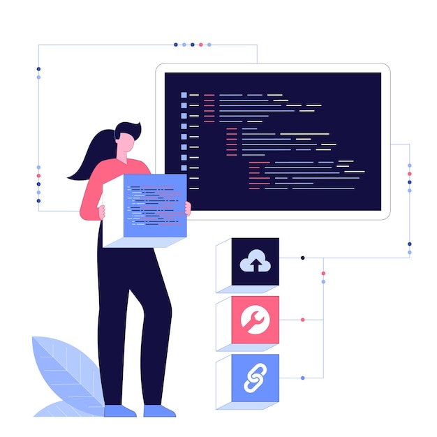 Photo web development programmer engineering and coding