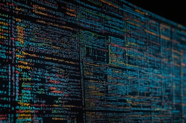 Photo web programming code and script background