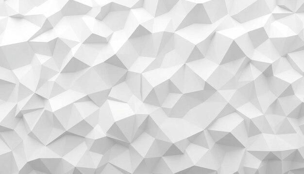 Photo a white abstract background with a geometric pattern of polygons and triangles