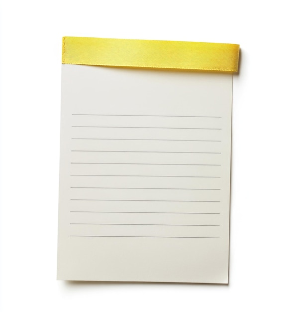 Photo white note paper on a white background