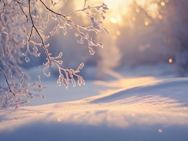 Photo winter wonderland background with falling snowflakes in various sizes on a gradient blue to white background creating a magical and festive seasonal atmosphere