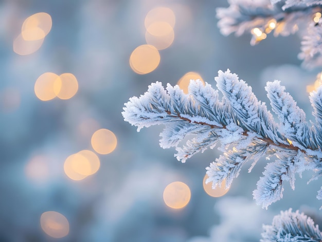 Photo winter wonderland background with falling snowflakes in various sizes on a gradient blue to white background creating a magical and festive seasonal atmosphere