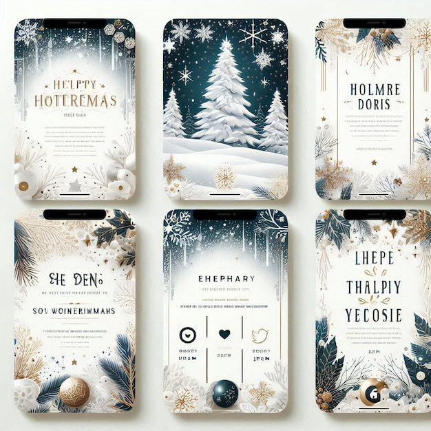 Photo winter wonderland social media templates
