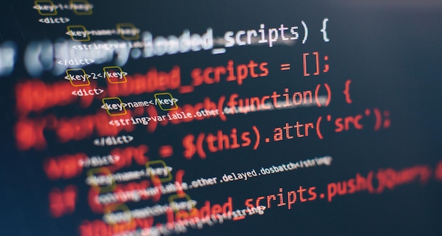 Photo www software development mobile app developer innovative startup project website programming code