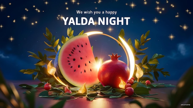 Photo yalda night celebration banner