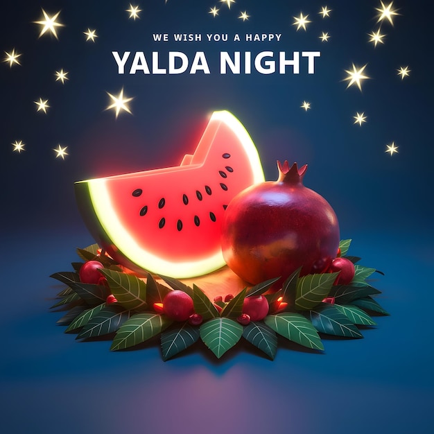Photo yalda night celebration banner