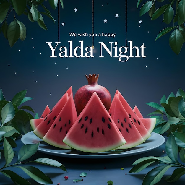 Photo yalda night celebration banner