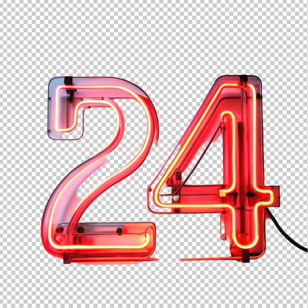 PSD 24 open neon glass