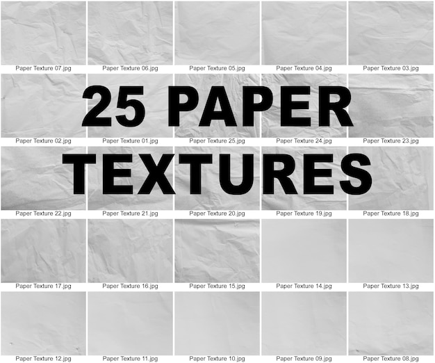 PSD 25 paper textures collection