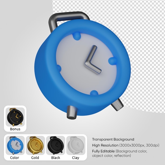 PSD 3d alarm clock